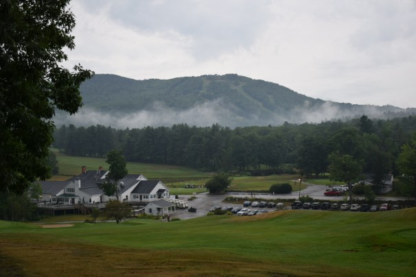 Crotched Mt. Golf Course with Crotched Mt. Ski area behind